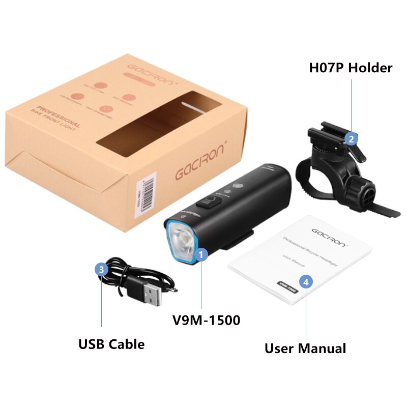 Gaciron Super Bright Bike Light V9M 1500 lumen – Grandado