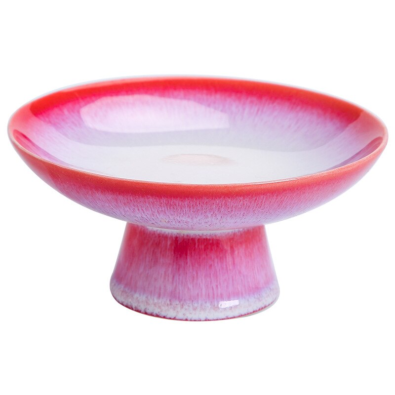 Small tall tea tray, nut cake dessert tray, display, hotel snack dish, dessert dish