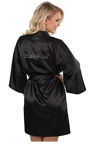 Camisola feminina branca, vestido de noiva ou robe para casamento, roupa de dormir: XXL / Preto