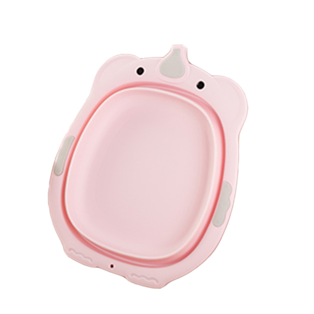 Baignoire enfant pliable lavabo plastique bébé soin baignoires baignoire pliante baignoire inclinable bébé agrandie: Rose