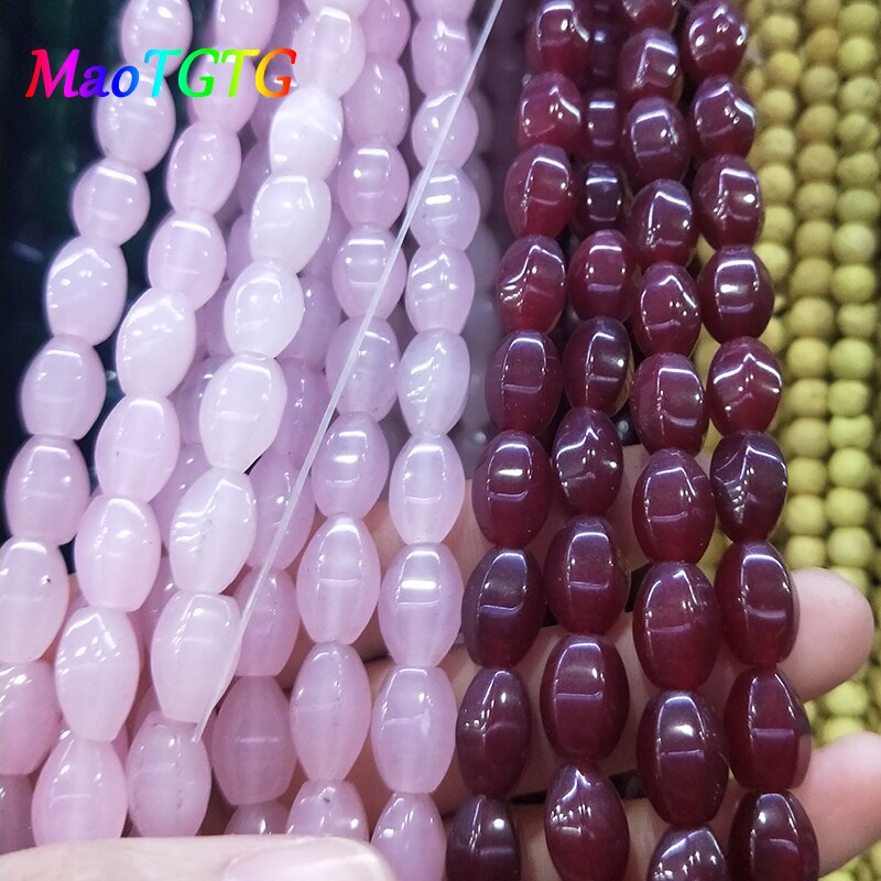 Echte Natuurlijke Facet Barrel Kralen Voor Sieraden Maken DIY Armband Ketting 12X8mm Roze Natuursteen Kralen