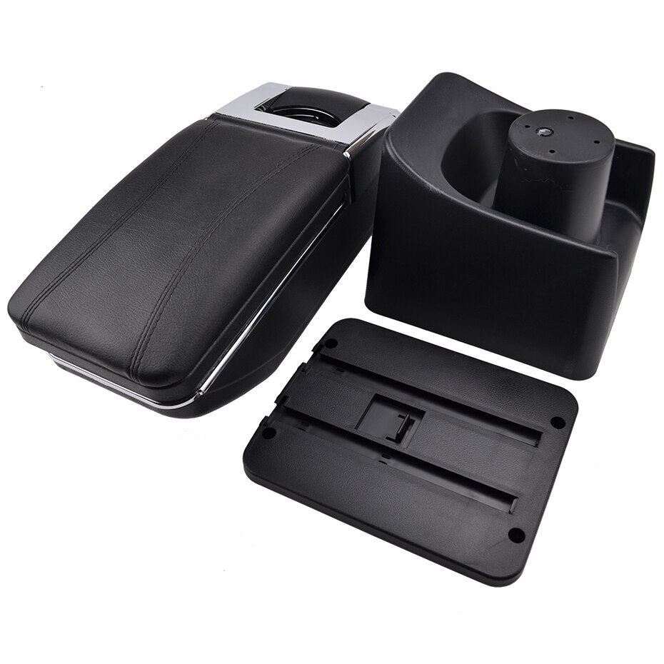 Arm Rest Rotatable For VW Polo Vento Center Centre Console Storage Box Armrest