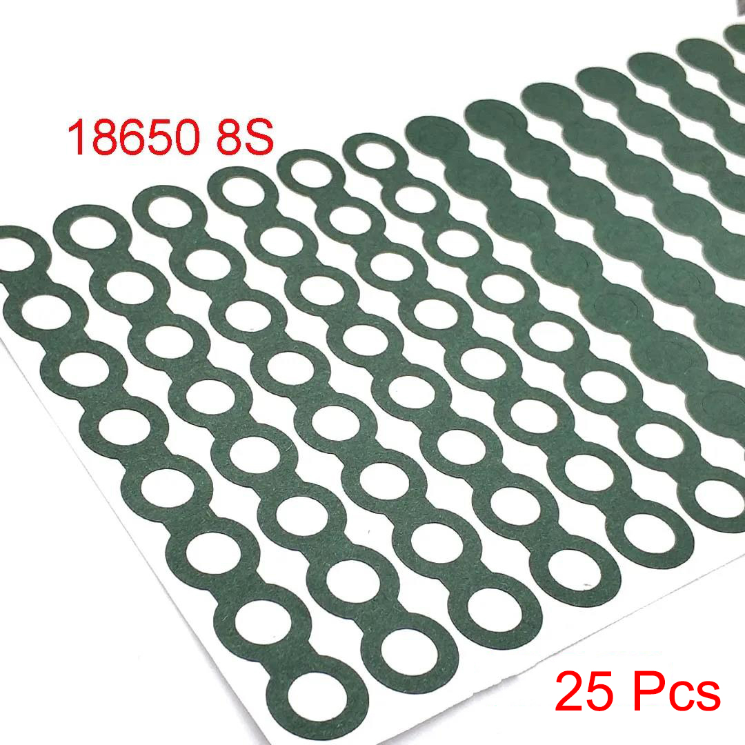 18650 21700 32650 Li-ion Battery Insulation Gasket Barley Paper Battery Pack Cell Insulating Glue Fish Electrode Insulated Pads: green