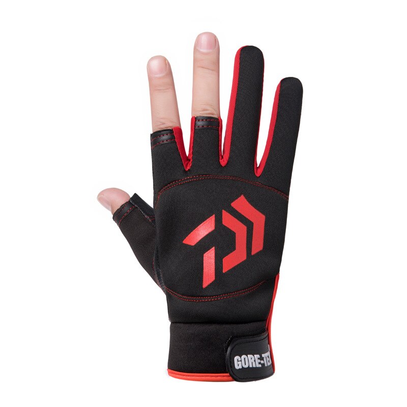Daiwa Open-fingered Handschuhe Angeln Handschuhe Baumwolle Volle Finger Handschuhe Angeln Outdoor Reiten DAWA Angeln Gleitschutz Handschuhe: 12