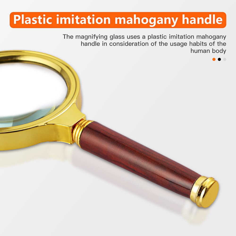 10X Foldable Handheld Magnifier Mini Pocket Microscope Reading Magnifying Glass Lens Jewelry Loupe 80mm 70mm 60mm