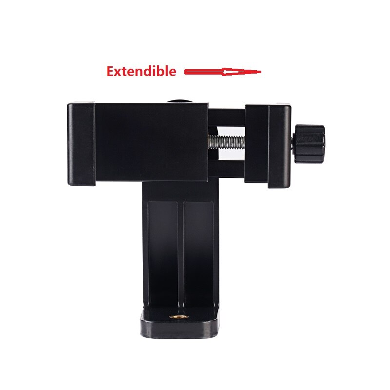 MEUYAG Universal Smartphone Tripod Mount Adapter Phone Clipper 360 Rotation Holder with 1/4 Nut Screw Hole For iPhone Android