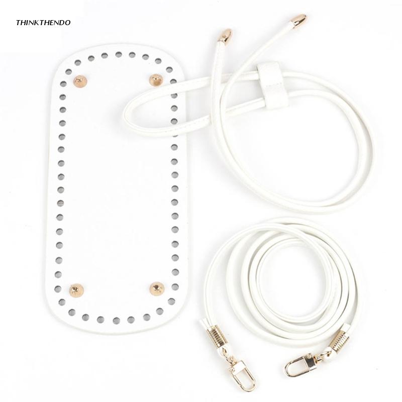 Pu lærveske bunn gjør-det-selv-veske lage tilbehør strikke hekle vesker diy hekle bøtte bag