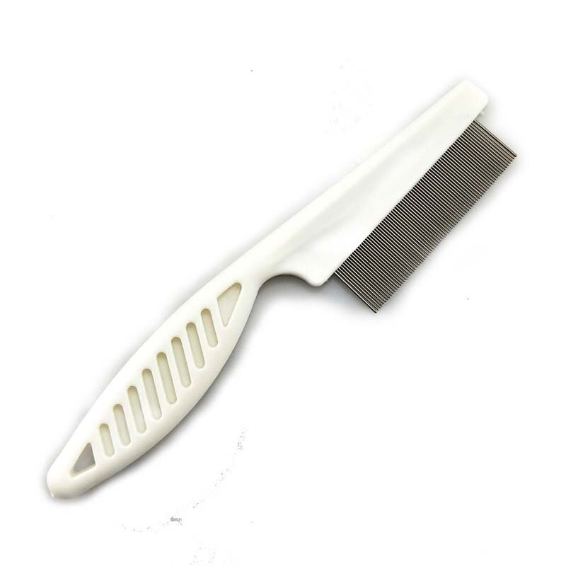 Deworming Brush Short Long Hair For Remove Protect Flea Comb For Cats Dogs Pet Stainless Steel Comfort Flea Hair Grooming Tools: white