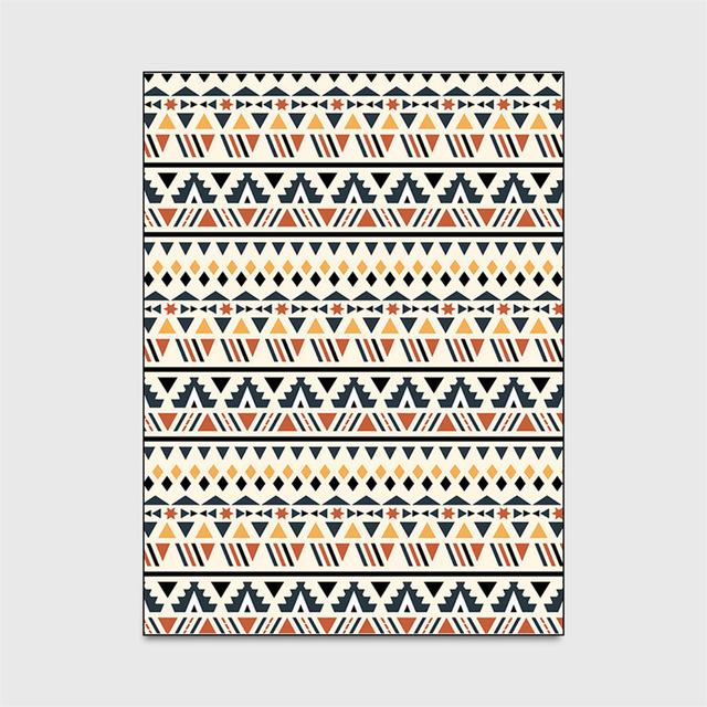 40 moderne Orange Gelb Geometrische Streifen Teppich Ethnische Stil Wohnzimmer Dekoration Lange Teppich Küche Flur Waschbar Matten: 100x160cm