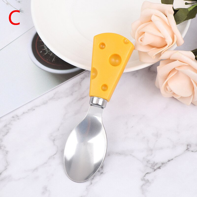 1PC Baby Gadgets Tableware Children Utensil Stainless Steel Cartoon Infant Food Feeding Spoon Fork Dinnerware: C