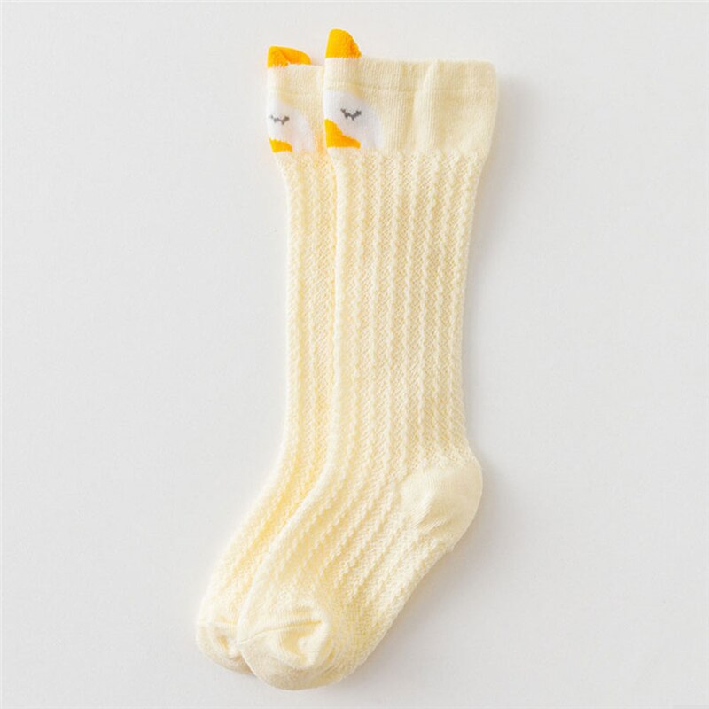 2x Baby Boy Girl Lovely Cotton Socks Cute Cotton Baby Socks Anti-Slip Infant Knee High Socks Newborn Cute Baby Socks: E