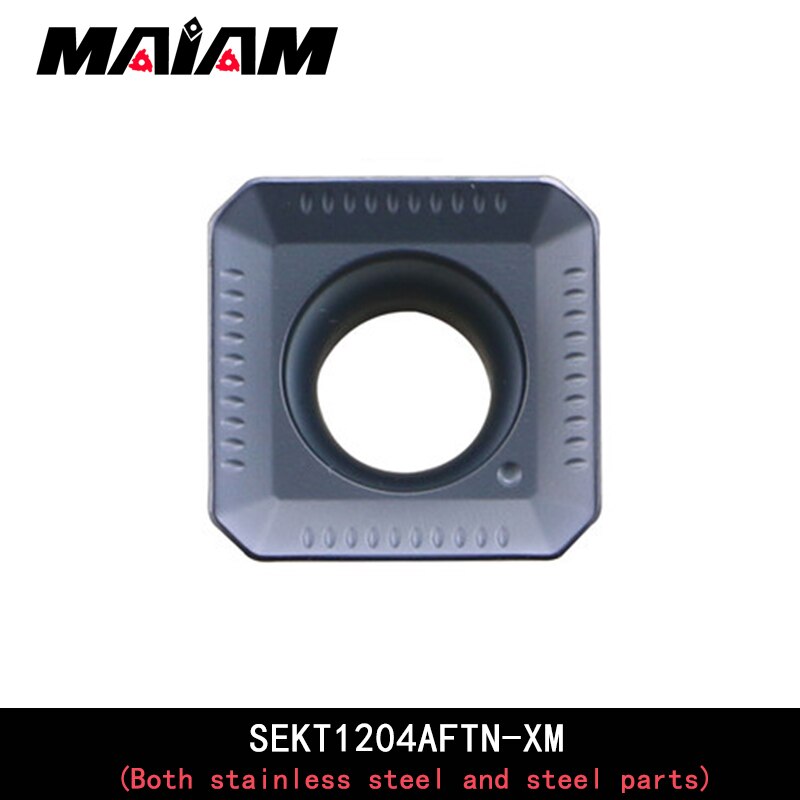 SEKT SEMT inserts SEKT1204 SEMT1204 SEKT1204AFTN SEMT1204AFSN inserts carbide cnc milling cutter insert Stainless steel: 1PCS / SEKT1204AFTN-XM