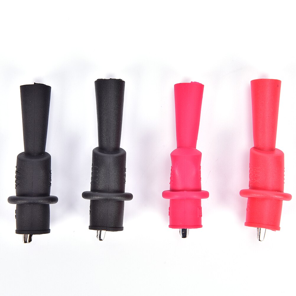 2Pcs Alligator Crocodile Test Clip Clamp For Fluke Multimeter Tester Probe