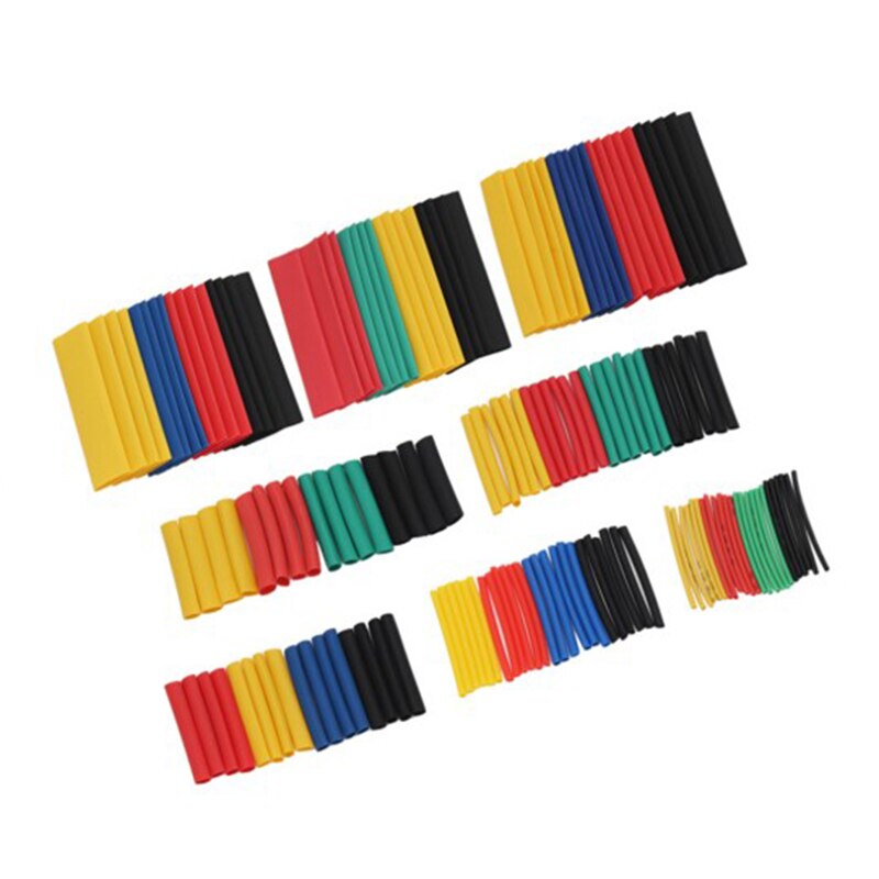 164Pcs Polychromatisch Milieu Ares Geïsoleerde Thermische Krimpkousen, Vlamvertragende Thermische Krimpkousen