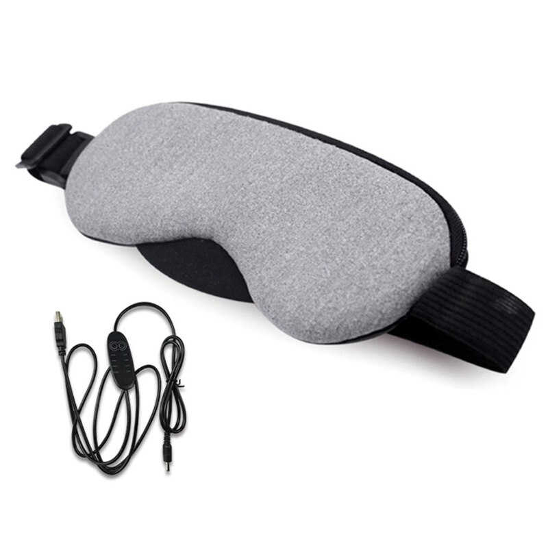 Temperature Control Heat Steam Cotton Eye Mask Dry Tired Compress USB Pads: GY