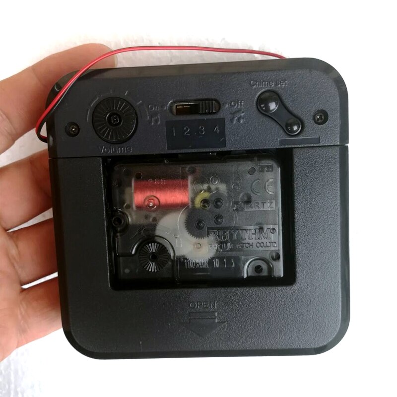 Rhythm Music Chime Box and Horn with hands Sweep trigger movement Wall clock mechanism Parts Melody Box DIY Kits