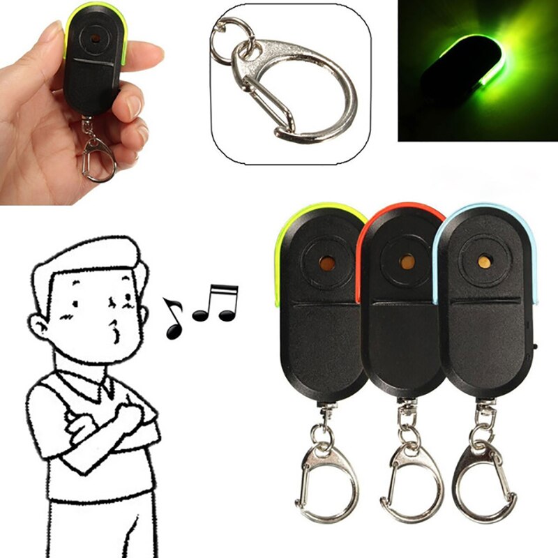 Draadloos anti-verloren alarm Sleutelzoeker Locator Fluitgeluid LED-lichtsleutelhanger kopen vanaf een prijs van 1.59