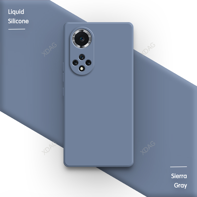 Weiche handyhülle für huawei nova 9, nova 9 Profi, 9 Profi  se 5g, kontrastierende, einfarbige, stoßfeste luxus-rückseite aus flüssigem silikon: Polyester / Lavendel