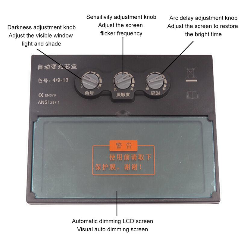 Solar Auto Darkening Welding Helmet Automatic Welding Mask Mig Tig Arc Welding Shield Soldering Work