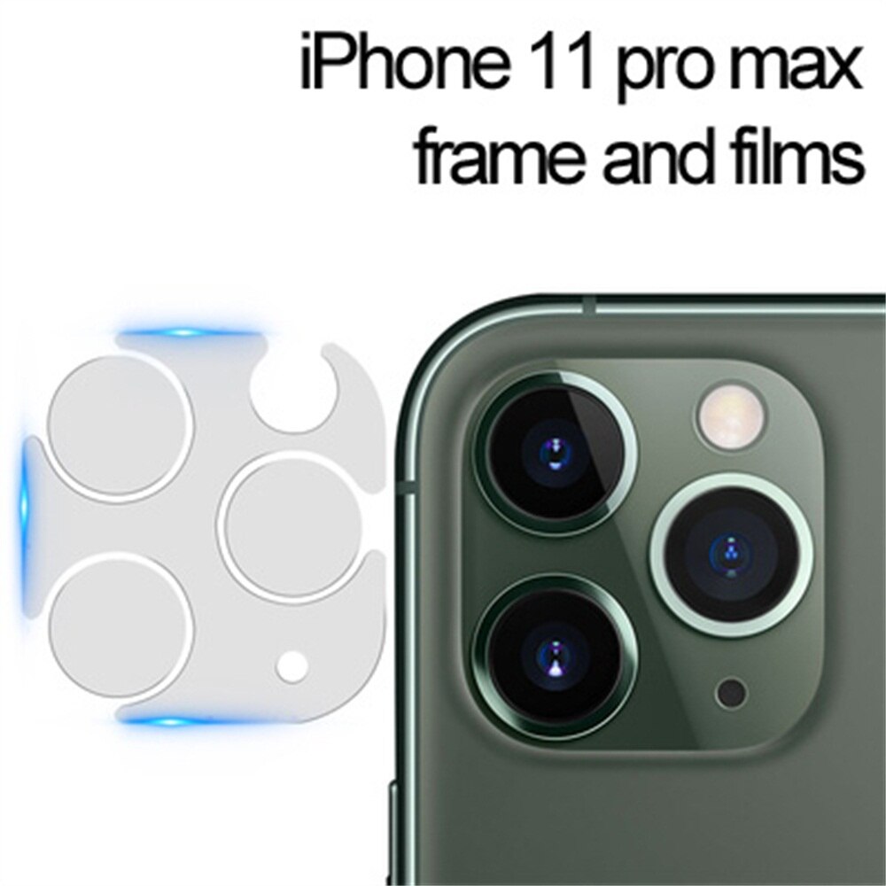 1pcs/lot Full Cover Clear Back Camera Lens Screen Protector Protective Film Tempered Glass For iPhone 11 Pro Max 11 pro: foriphone11pro max