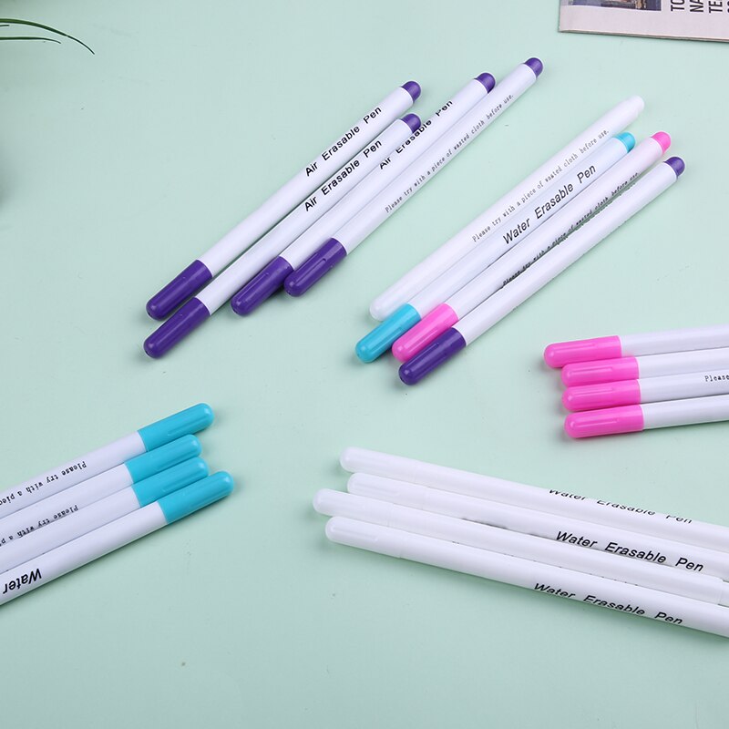 LMDZ Fabric Marker Pen DIY Cross Stitch Water Erasable Pen Water Soluble Dressmaking Tailor's Pen for Quilting Sewing Tools