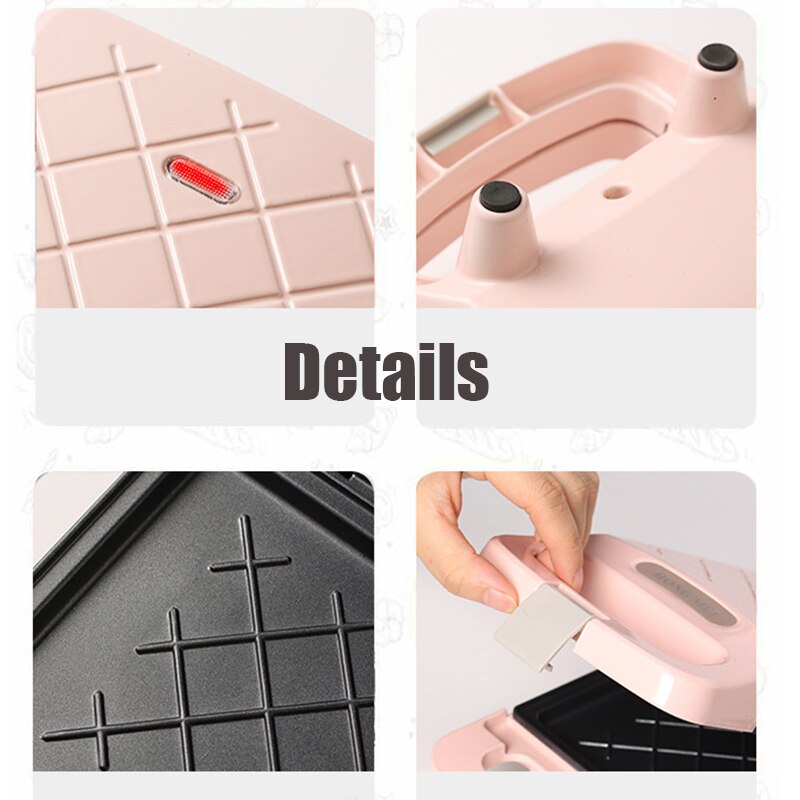 Sandwich Maker Breakfast Machine Toaster Machine Home Light Food Waffle Maker Multi-Function Heating Toast Pressure Toaster