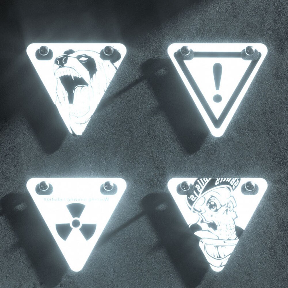 Reflecterende sticker voor fietswaarschuwing, nachtelijk verkeersbord, reflecterende sticker voor fiets, loopfietsaccessoires