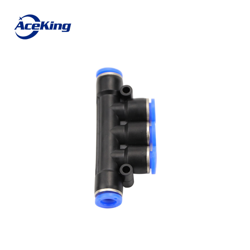 Pneumatic Connector PK Hose Push-in 5-port Equal Diameter Fast Tracheal Connector 5-way Single-Touch 8 mm 10 mm 4 mm 12 mm OD