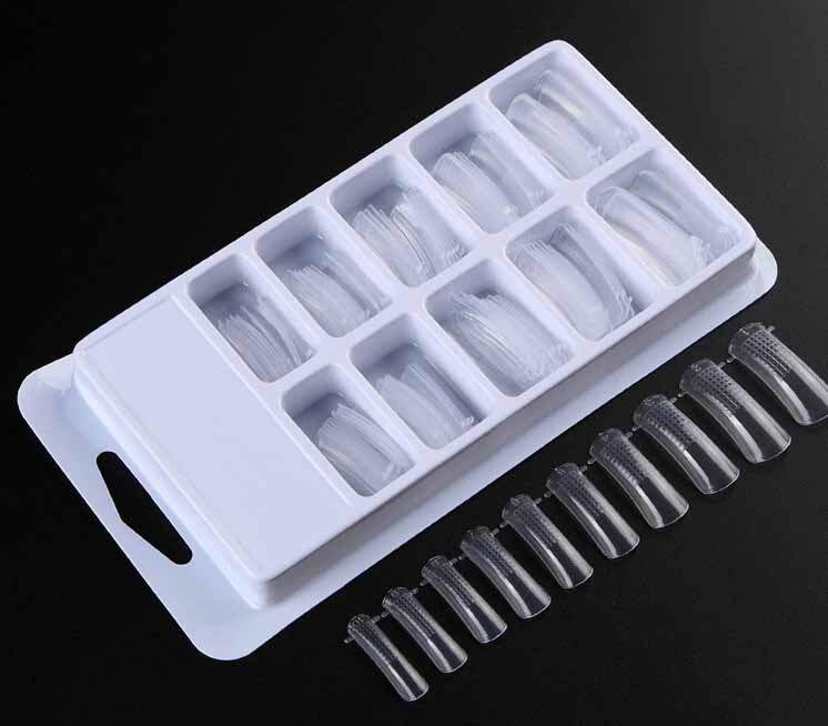 240 szt. nietrzeźwy na paznokcie trumienki 12 rozmiarów akrylowe nietrzeźwy na całej powierzchni-nietrzeźwy-240 szt. nietrzeźwy sztuczne paznokcie na całej powierzchni 12 rozmiarów, Gh-U545: 100szt