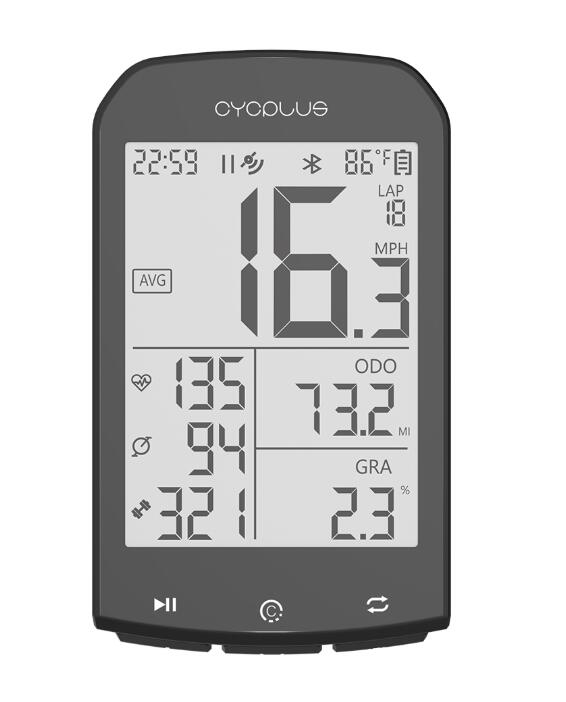 CYCPLUS M1 bicycle GPS waterproof ipx6 Bike computer cycling Speedmeter wireless Stopwatch: Default Title