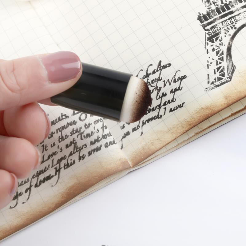 Smear coloring tool Transparent seal rubber stamp DIY album smear cardboard Material brush color sponge finger sleeve