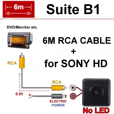 Cámara de visión trasera para coche, para SEAT Ibiza 6L 6J SC MK3 MK4 2002 ~ , SONY HD CCD, visión nocturna, marcha atrás: Suite B1