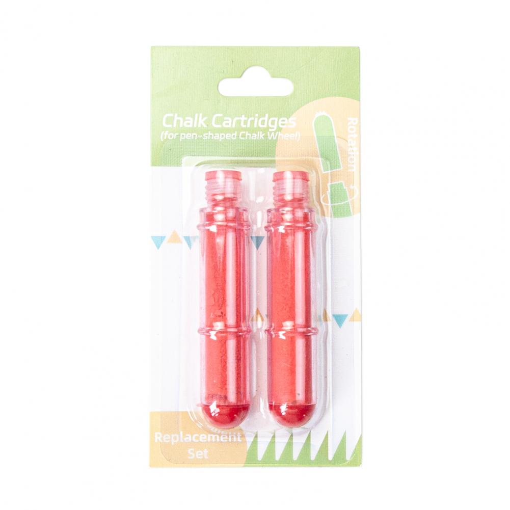 Fabric Marking Sewing Chalk Thread-on Refillable Sewing Chalk Erasable Sewing Chalk Marker for Quilting Crafting Fine for Sewers: Red