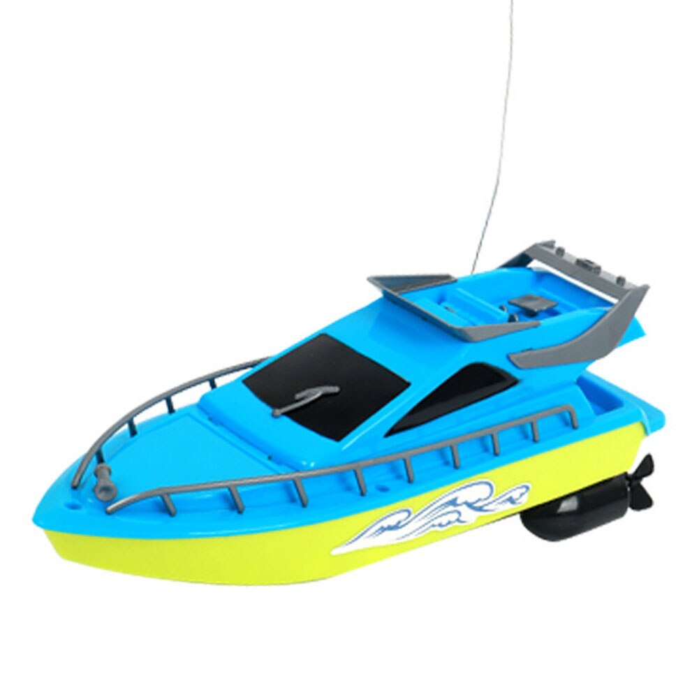 Radio Remote Control Twin Motor High Speed Boat RC Racing Children Outdoor Racing Boat: Blue