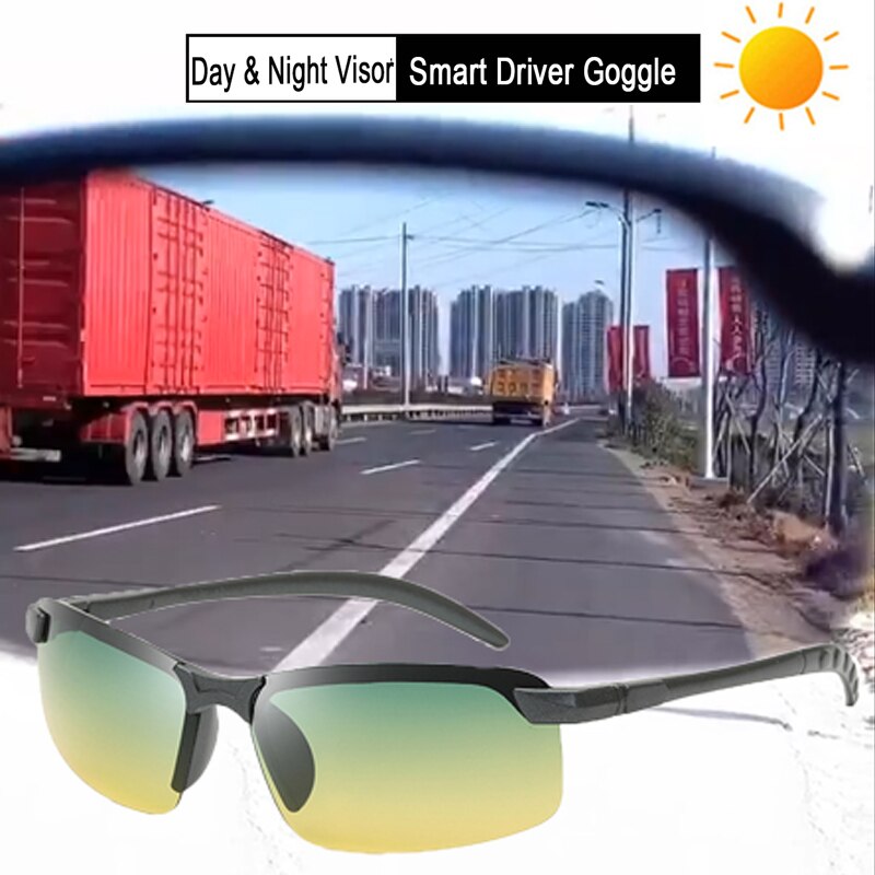 Day &amp; Night Vision Driver Bril Anti-Glare Night Rijden Verbeterde Licht Bril Mode Zonnebril Bril Auto Accessoires