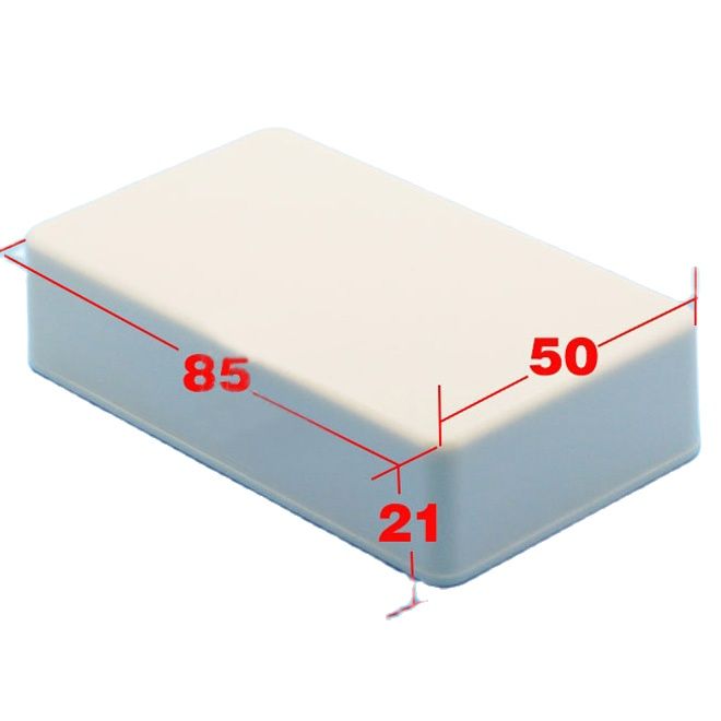 Wit Plastic Elektronica Project Box Junction Behuizing DIY 85X50X21mm