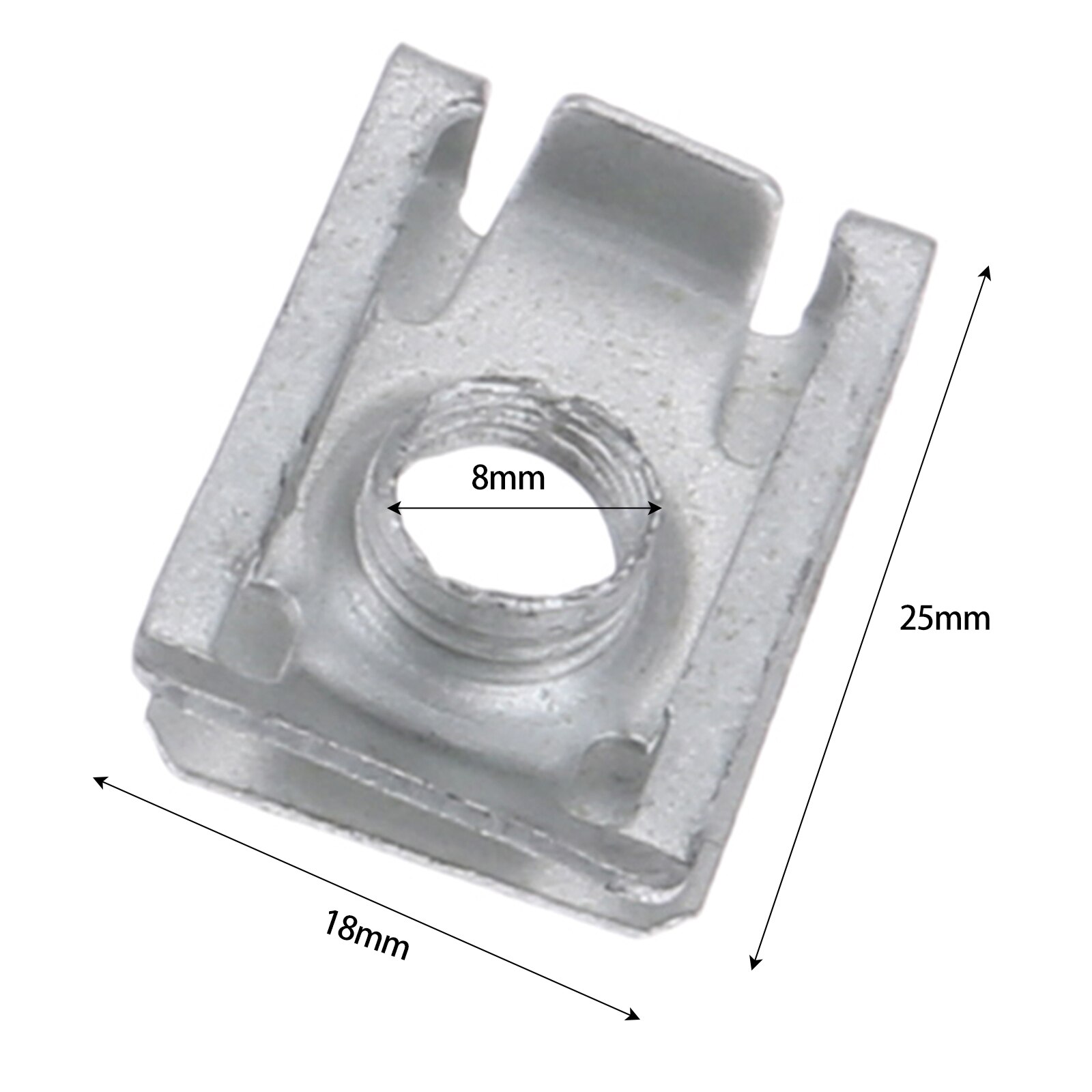 Yetaha 10Pcs Auto Fastener M5 M6 M8 Clips For Car Motor Tread Panel Spire Nut Universal Speed Zinc Mounting Clamp: J138