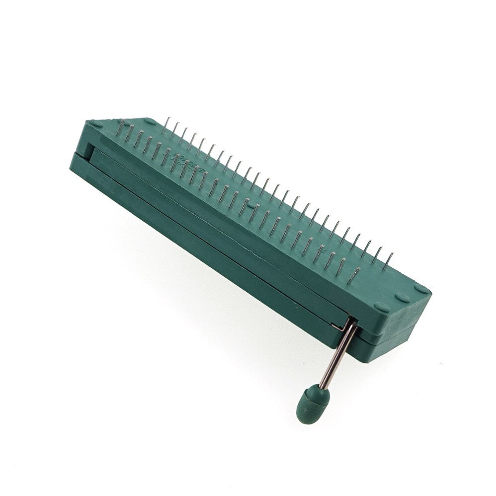 1Pcs Zif Ic & Component Socket Test Tool Universele Zip Dip 48 Pin Lock Seat Pitch 2.54 Mm Druk-Fit Dual Rijenafstand 15.24