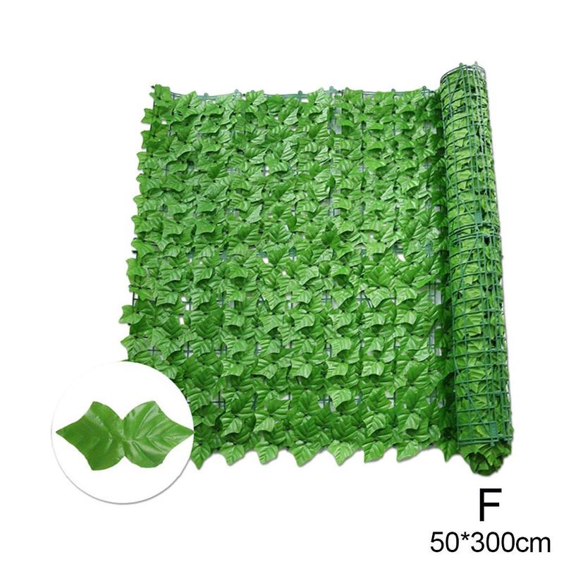 0.5x3m/0.5x1m Artificial Ivy Privacy Fence Screen Artificial Hedges Fence And Faux Ivy Vine Leaf Decoration For Outdoor Decor: F