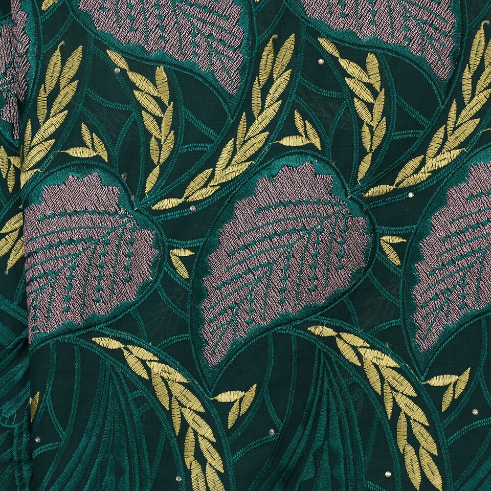 Afrikansk blonderstoff blondere siste tørre blondere brodert bomullsblonder med rhinestones til kvinner  ks2905b-1