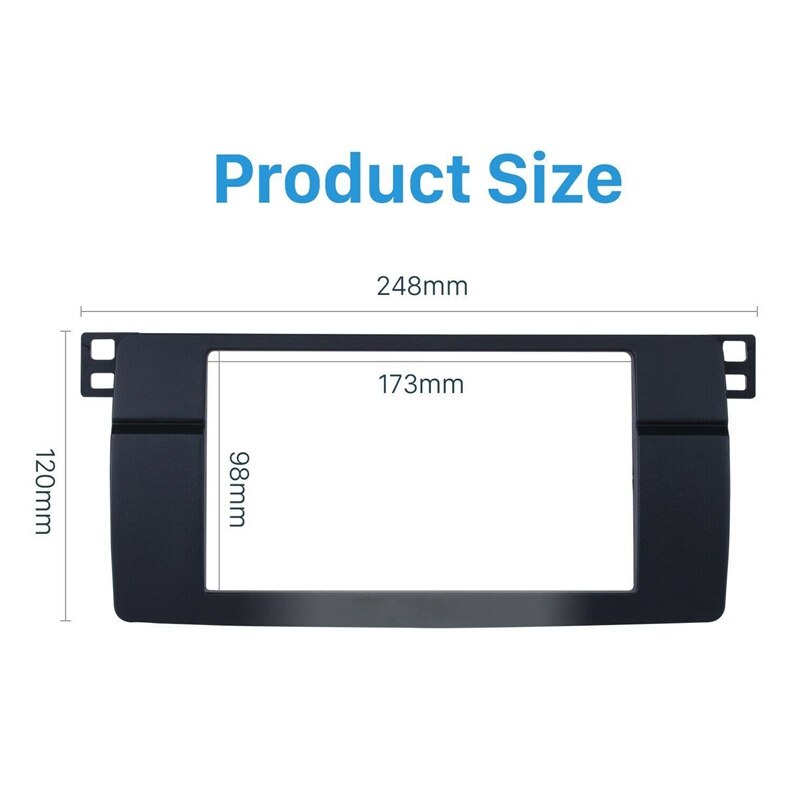 Til bmw 3- series  e46 1998-2005 2 din o panel modifikationspanel dvd navigationspanel ramme bil fascias stereo radio rude