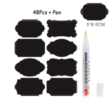 Hurtownia słoik kuchenny etykieta samoprzylepna butelka na przyprawy etykieta tablica schowek etykieta tablica tagi naklejka naklejka robić zrobienia w domu dekoracja