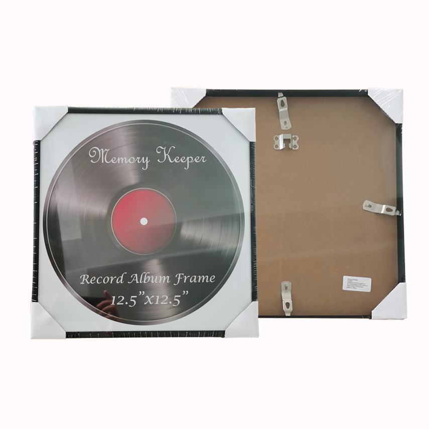 Metalen fotolijsten voor LP-record Fotolijst voor muurophanging 12,5x12,5 inch hoogglanzend frame Perfect voor vinyl LP-covers