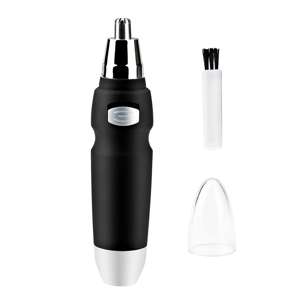 Tackore afeitado eléctrico oído, nariz Trimmer seguridad cuidado facial, nariz Trimmer pelo para los hombres afeitado maquinilla de afeitar la barba de limpieza: Black