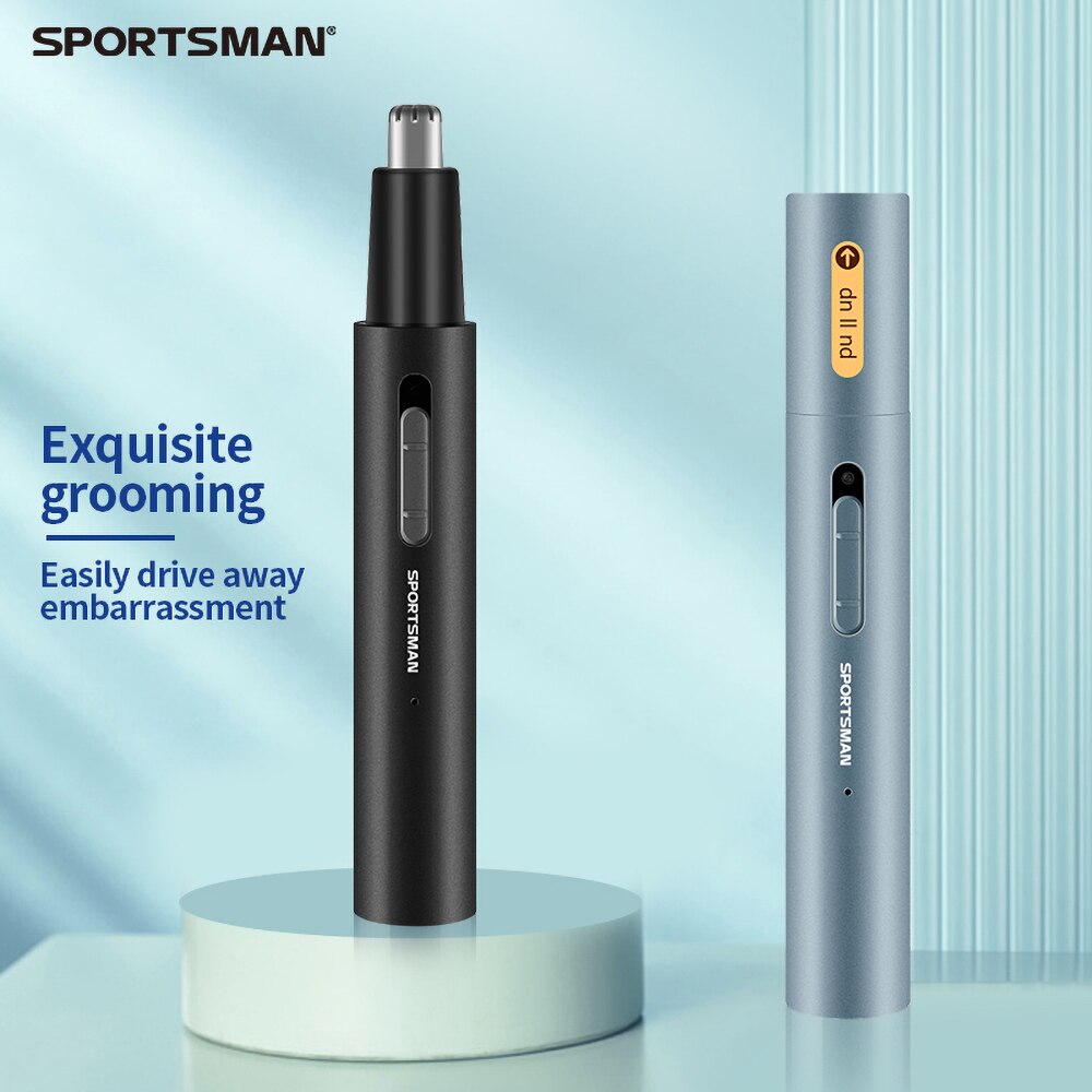 Lithium ion electric male nose eyebrow trimmer men's razor nose hair remover