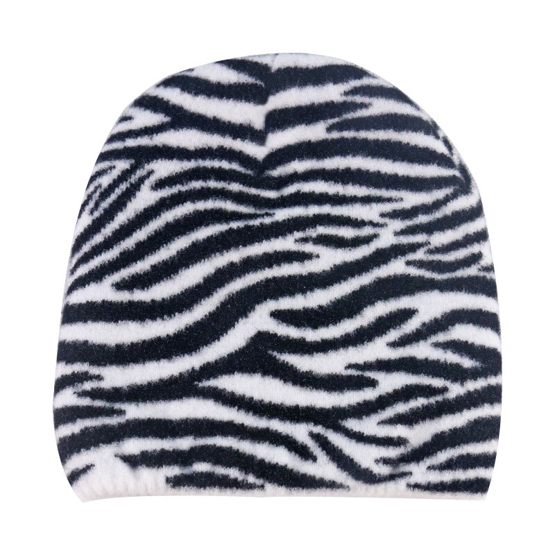 Foxmother zwart witte koe mutsen wintermutsen voor dames dames: Zebra
