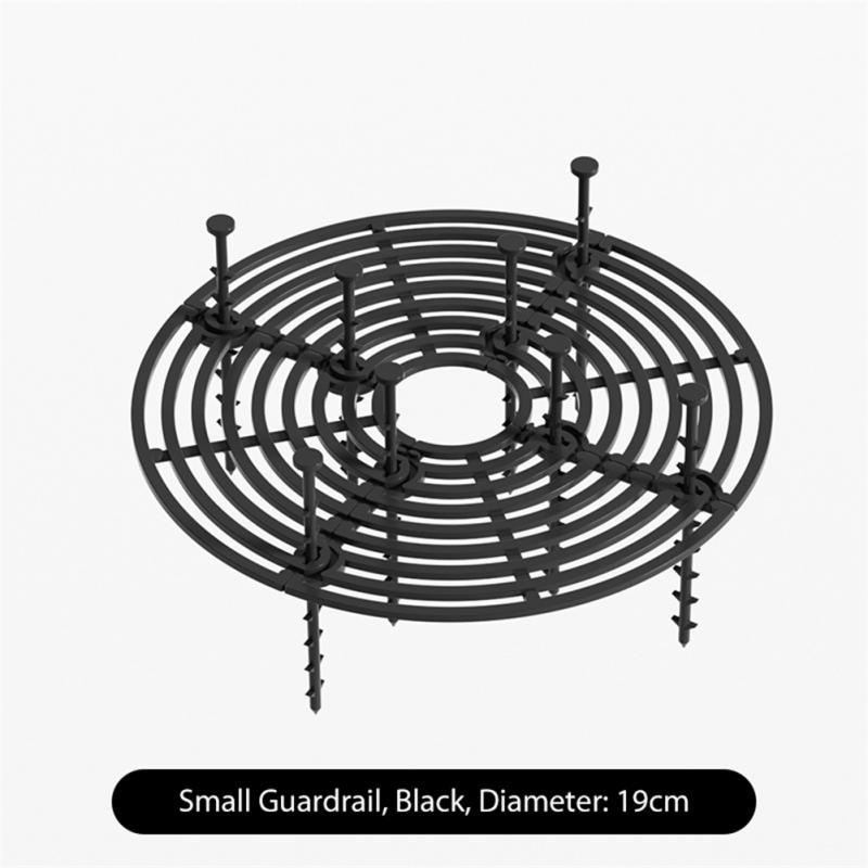 19/52CM Multi-use Plant Pot Cover Square/Round Plastic Pot Grid Soil Guard Cover Plant Protector Garden Accessories: Beige