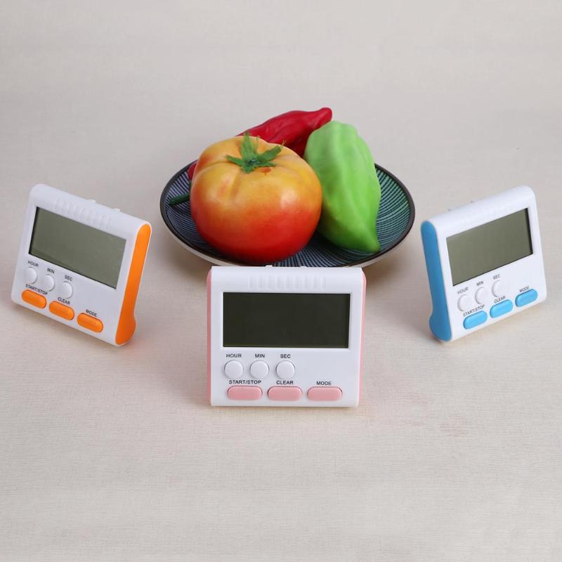 ultifunctional Kitchen Timer Alarm Clock Cooking Timer Count Up Down Alarm Clock Blue Pink Yellow Kitchen Timer