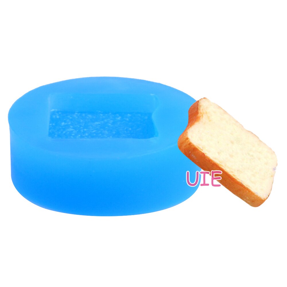 GYL083U Bread Slice Silicone Flexible Mold Decoden Kawaii Miniature Mold Sweets Polymer Clay Mini Food Jewelry