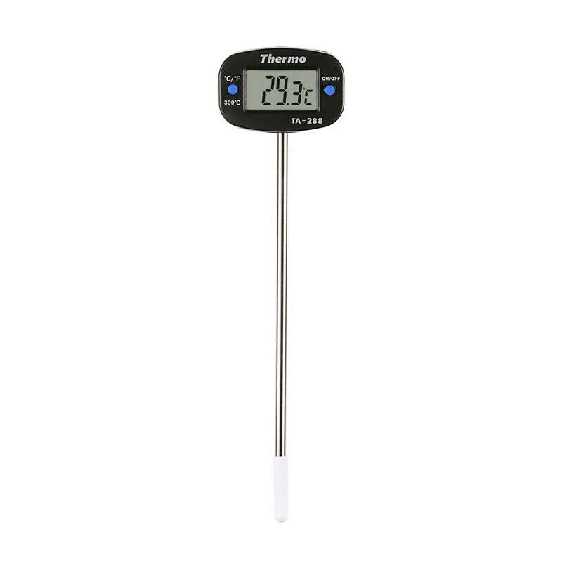 Junijour  ta288 nål mad termometer køkken mad olie termometer mælk termometer vand termometer elektronisk termometer: B 14 x 14 x 87mm